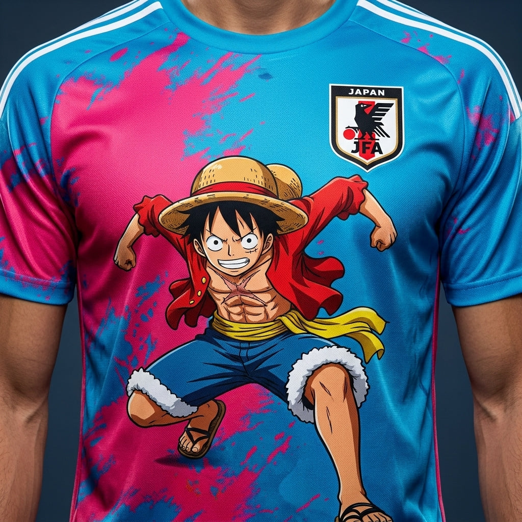Luffy Azul/Rosa — 3-detalle-estampado