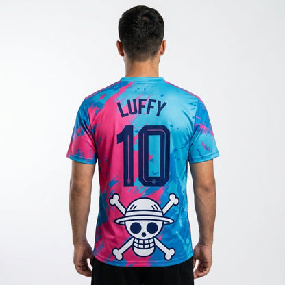 Luffy Azul/Rosa — 4-espalda