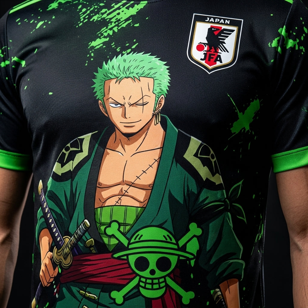 Zoro Negro/Verde — 3-detalle-estampado